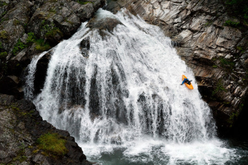 NORWAY. 2012. Voss.Norwegian paddler Benjamin Hjort, river kayaking around Voss. At the Extreme Spor