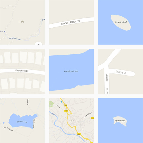 World’s saddest places on Google Maps, by Damien Rudd