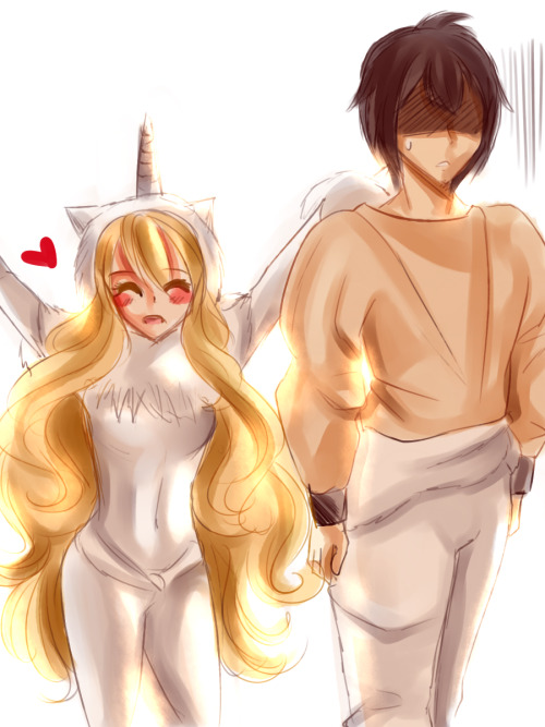 nanakoblaze:   Natsu bought those costumes………………………..LOL i can’t help but draw another OTP meme