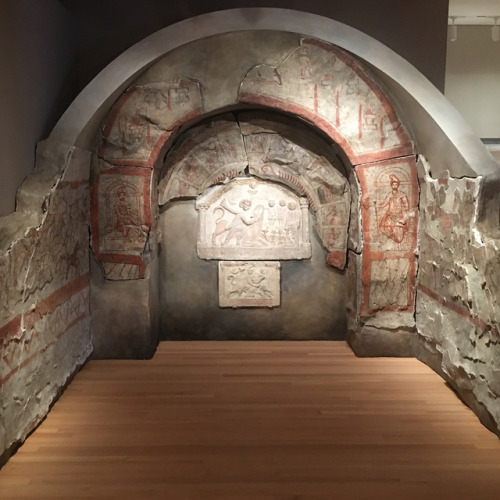 seanpburrus:Love the installation of the Dura Europos Mithraeum @yaleartgallery. Highly recommended.