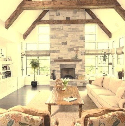 Family Room Open ChicagoFamily Room - Large Traditional Open Concept Family Room Idea With Brown And