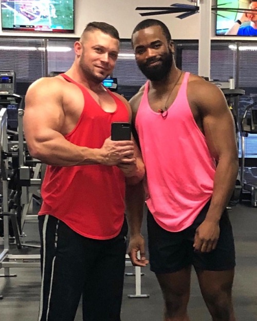 Post workout pump shots are better with friends  www.instagram.com/prestonbrok