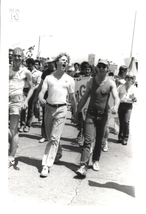 1980 Milwaukee Pride MarchThe black and white photographs above showcase the 1980 Pride March here i