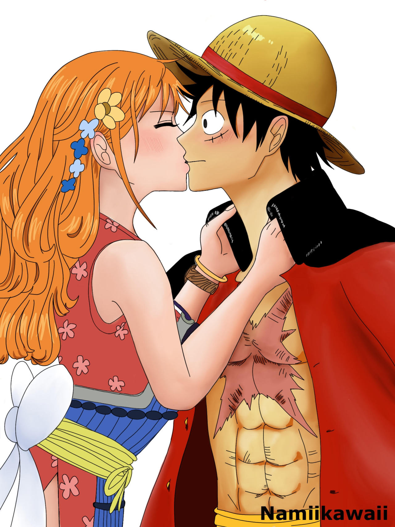 One Piece Luffy And Nami