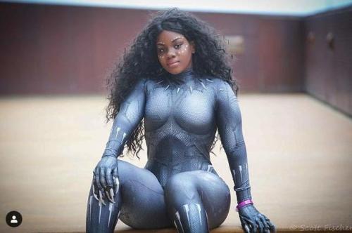 superheroesincolor: Black Panther #Cosplay  by weirdogabrielle   Get the comics here[Follow Supe