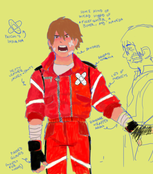 yaichi’s hero costume! 