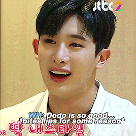 hyungwvn: an overly excited boy in love with dodo