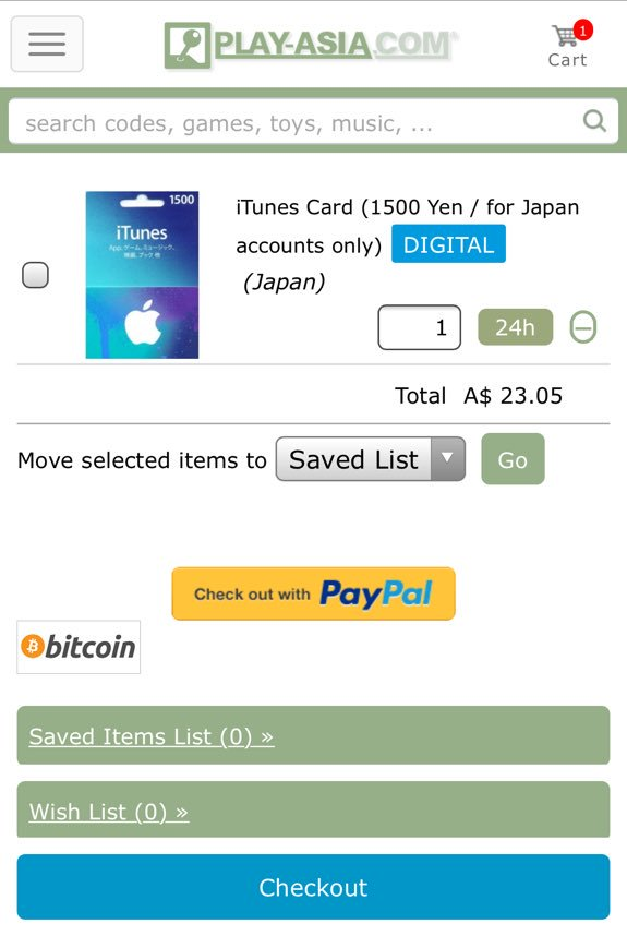 Purchasing Itunes Giftcard From Play Asia Lucky S Guide For Khux