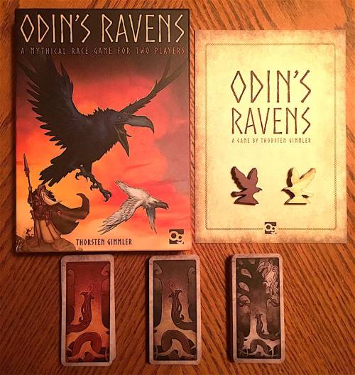 Odin’s Raven – A well-loved card-based racing game gets a swanky upgrade
Odin’s Raven
by Osprey Games
Ages 8 and up, 2 players, 30 minutes
$20 Buy a copy on Amazon
Odin’s Ravens is a gorgeous, quick, and easy-to-play card game for two players. The...