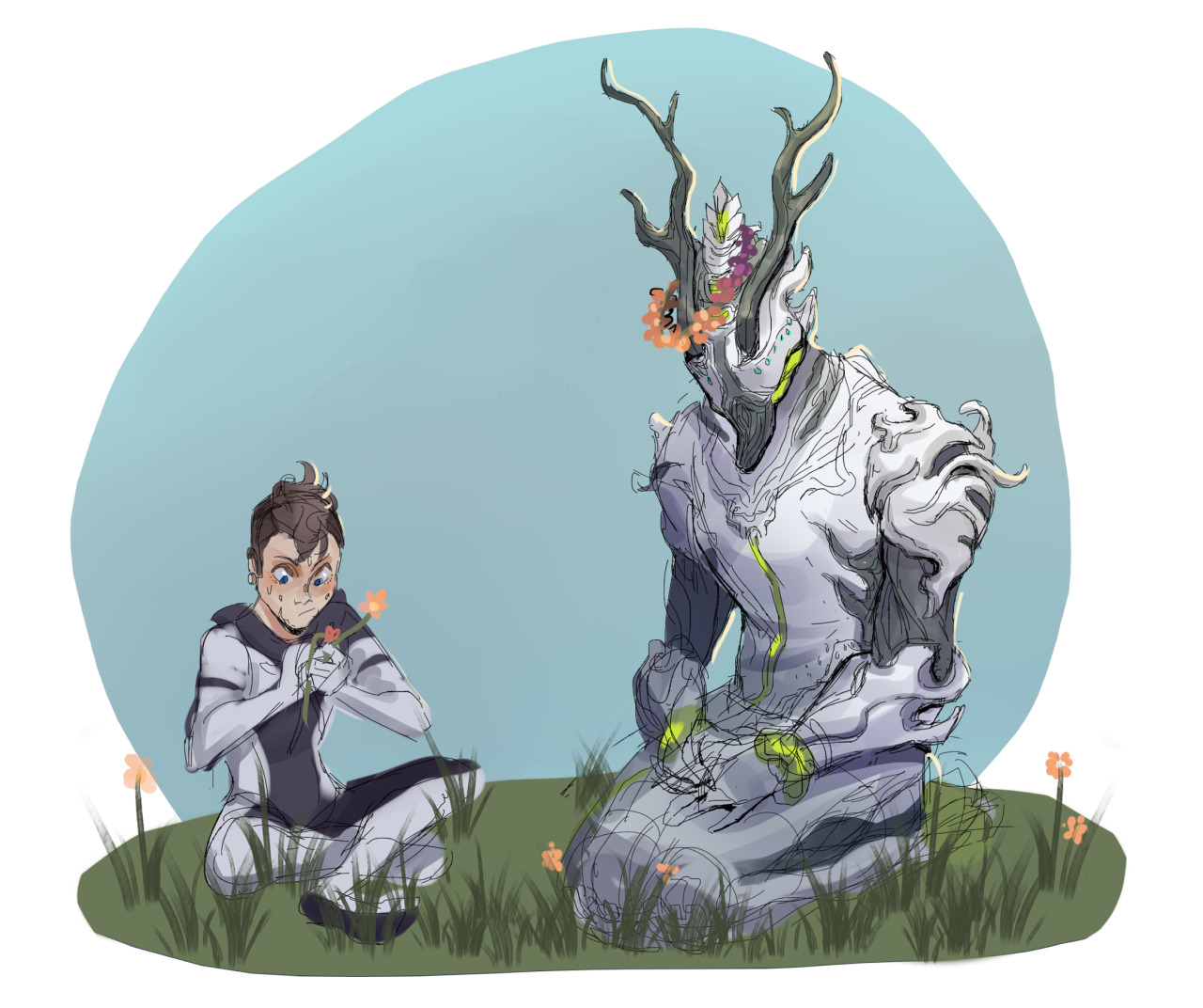 oberon warframe art