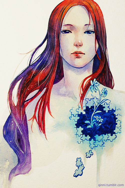 qinni:  It’s fragile but yet strong. my sketchbook project | my deviantart 