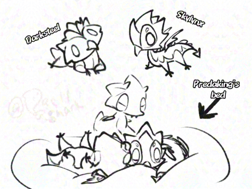Baby Predaking Needs Friends. Darksteel And Skylynx Sparklings Maybe?
