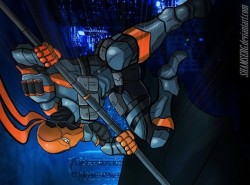 jncera:  Batman vs Deathstroke by shamserg