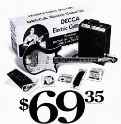 savetheflower-1967:  Decca Guitar ad, 1967.