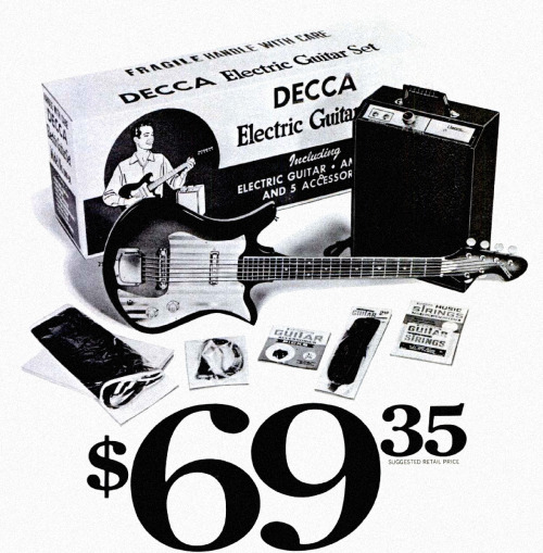 Porn Pics savetheflower-1967:  Decca Guitar ad, 1967.