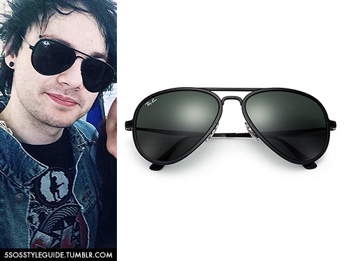 5SOS STYLE GUIDE — Michael Clifford: Aviator Light Ray II Sunglasses...