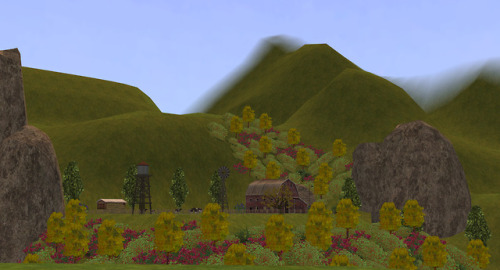 This just might be the final flora scheme we go with for Calamity Hills.  (Expect a new building epi