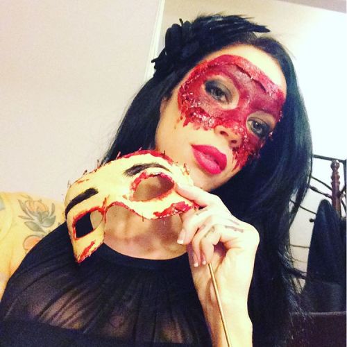 Deadly Masquerade mask  Happy Halloween !  #halloween #makeup #horrormakeup ##happyhalloween #blood