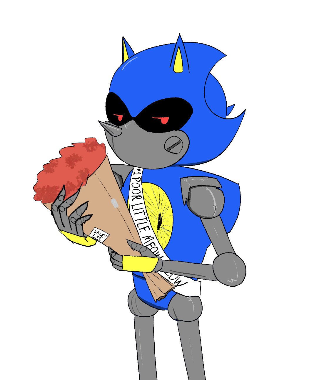 Neo Metal Sonic demands us to subscribe to Pewds by sonamy-666 on