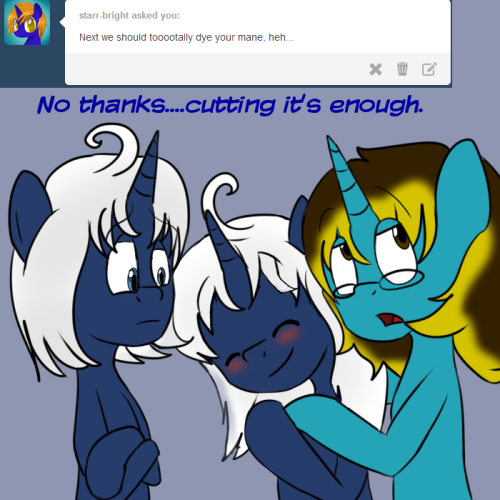 asksweetdisaster:  Y-yeah none of this here, BYE!! D: ((Featuring Lapiz x3))  X3! Eeeee~!