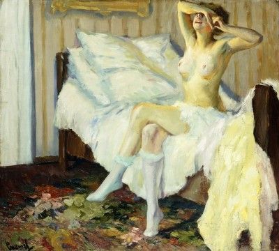 artbeautypaintings:  The awakening - Edward Cucuel