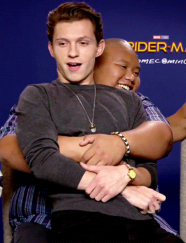 ryan-potter:Tom Holland and Jacob Batalon | Cinema Buzz Interview