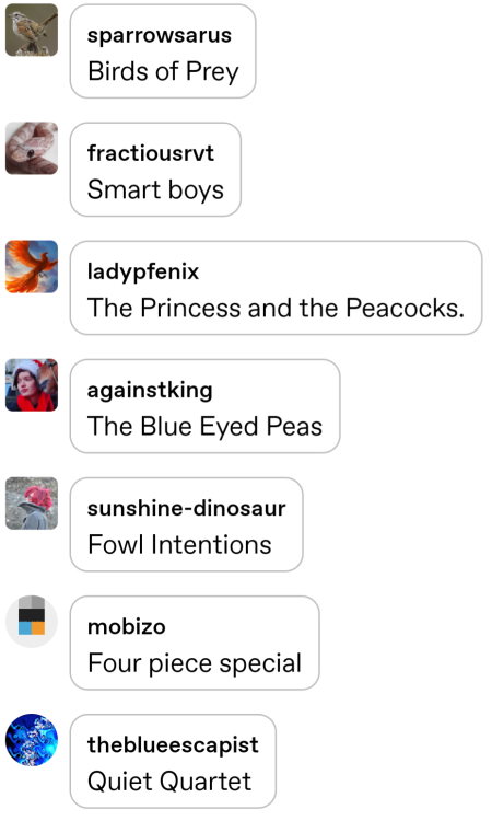 elodieunderglass:kedreeva:kedreeva:What&rsquo;s their band named, wrong answers