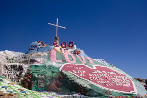 East Jesus, Salvation Mtn, Slab City @ Salton Sea, Niland, California.