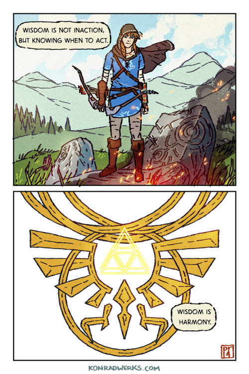 konradwerks:  This Zelda/Wisdom one-shot was a long time coming. You can read the original Link/Courage one-shot over here.by Paul Reinwand, that’s me! <3