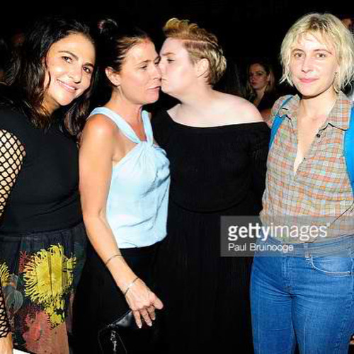 @jennikonner, #MauraTierney, @lenadunham and #GretaGerwig attend the Party for the 2nd Anniversary o