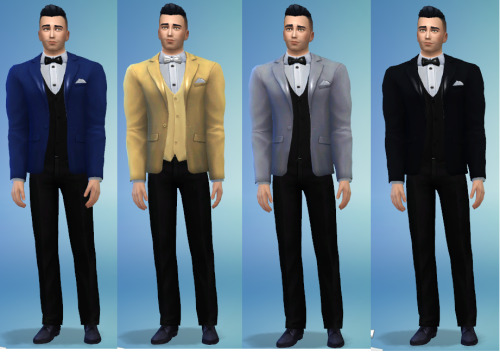 Another creations again. This time i bring 3 of variations of tuxedos to your male sims. Each varian