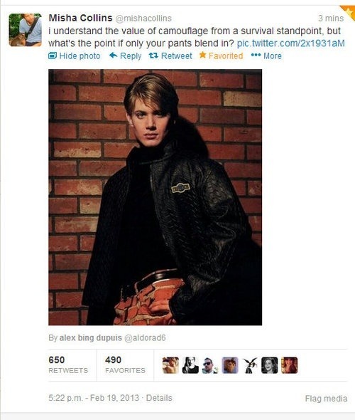 who-minds-supernatural:  Favourite misha tweets (part 1) 
