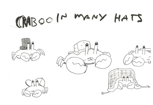 wedrawbears:  CAPTAIN CRABOO development drawings part 1 