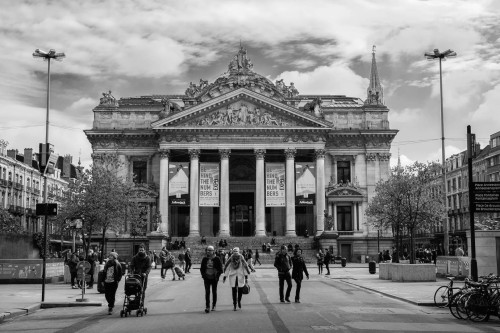 La Bourse, Stock exchange market, brussels, belgium