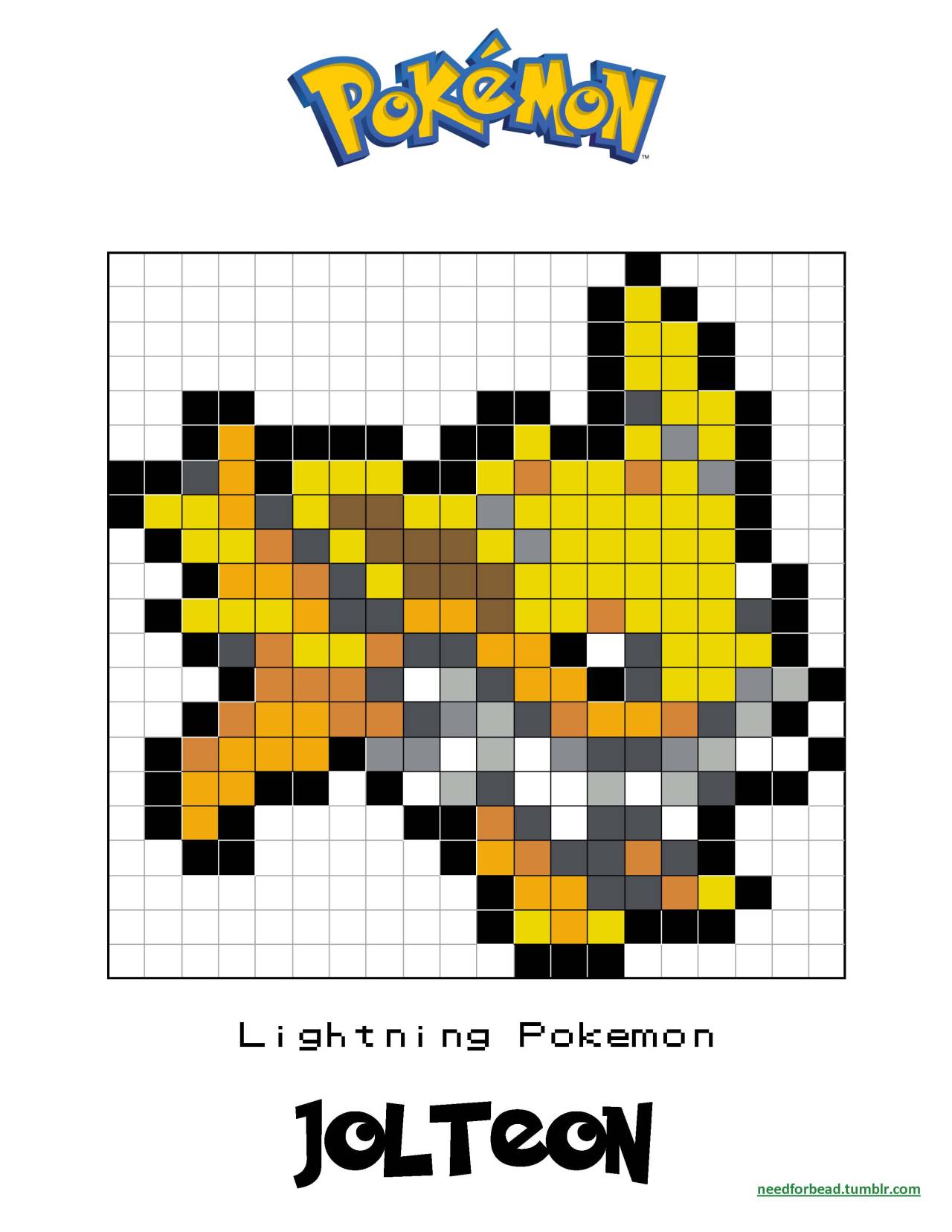 Pokemon: Jolteon Pokemon is managed by The... - Need for Bead