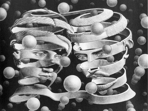 an-art-gallery:  M.C. Escher(1898-1972) Maurits Cornelis Escher (17 June 1898 – 27 March 1972), usually referred to as M. C. Escher, was a Dutch graphic artist. He is known for his often mathematically inspired woodcuts, lithographs, and mezzotints.