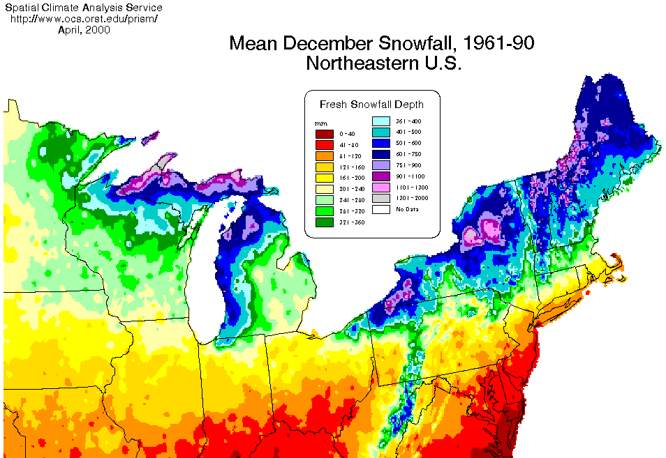 michigan annual snowfall