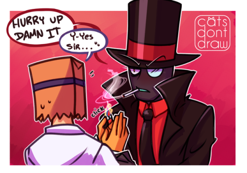 cats-dont-draw: IAm I the only one who hates people smoking in real life ??? but if a character (or a person miles away from me) does it is just??? <3 I totally dig Black Hat being a smoker (that explains his voice if you think about it) 