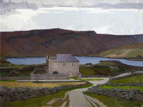 Hans Iten (1874-1930) - Old Lime Kiln, Port-na-Blagh. Oil on canvas.