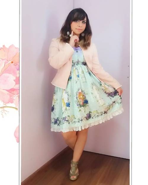 Cute and casual for Sunday service at church♡♡♡♡♡♡ #kawaiifashion #pastel #casuallolita #sweetlolita