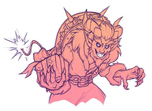 Krampus Junkrat is my favourite of the new OW holiday skins &gt;:3