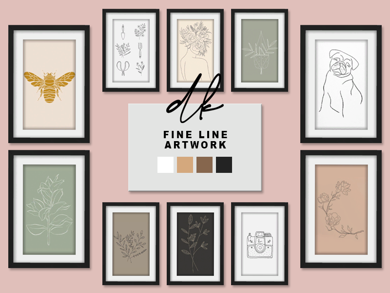 Sims 4 cc wall art - overolx