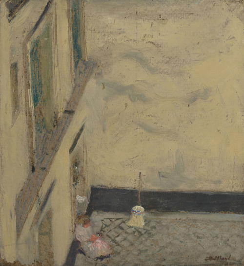 mauveflwrs:Édouard Vuillard Le Balai dans la cour, 346 rue Saint-Honoré 1895