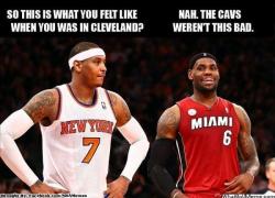 thenbamemes:  Carmelo Anthony and LeBron