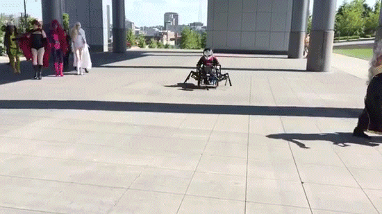 sizvideos:  Kid in a wheelchair has a stunning Ant-Man suit - Full video 