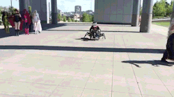 sizvideos:  Kid in a wheelchair has a stunning