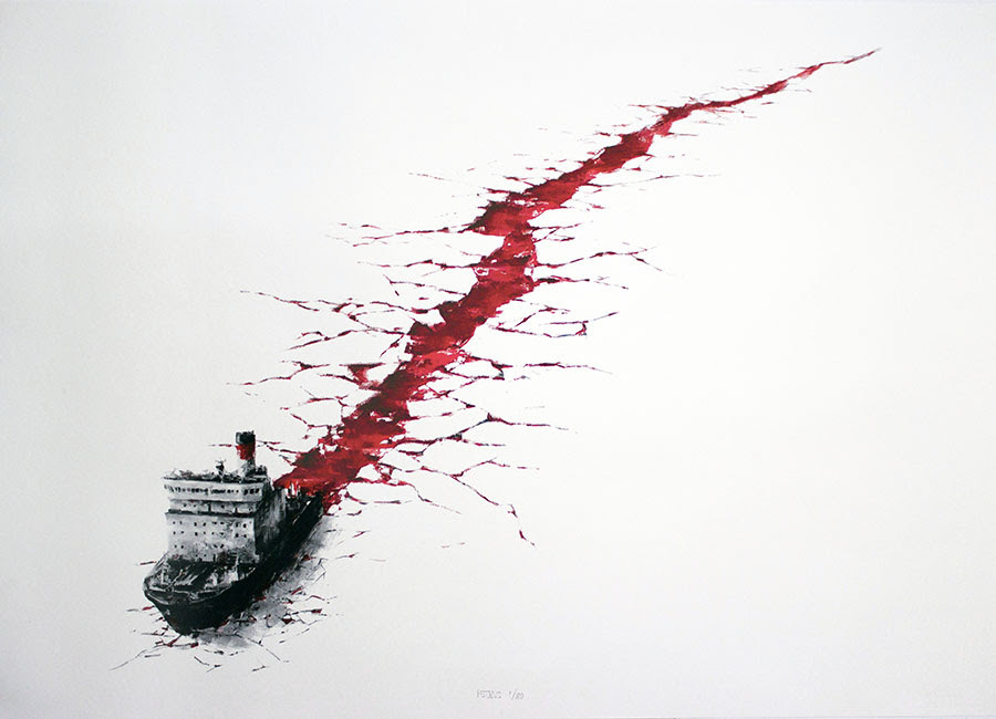 artpornmagazine:  Pejac  Artporn Magazine is on Facebook  