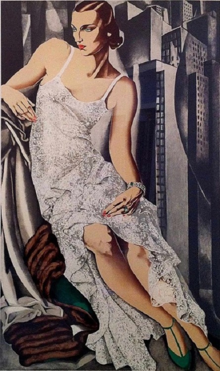 una-lady-italiana: Tamara de Lempicka Lady In Lace 1972