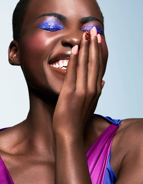 bigeeklyanxiety: fastfash-on: makeupartistsmeet: Lupita Nyongo Essence Magazine Makeup: Matin Photog