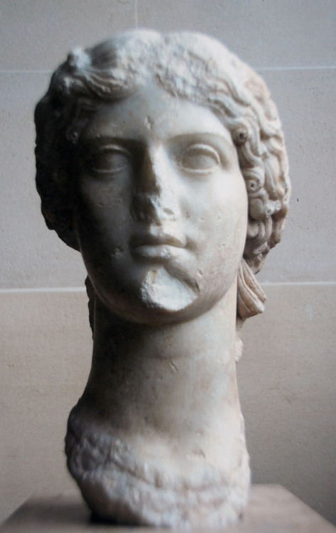myglyptothek: Posthumous portrait of Agrippina the Elder with traits of goddess Aphrodite. From Athe